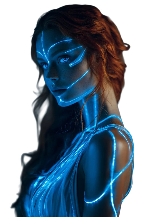 Ethereal Fantasy Woman Vinyl Car Decal Sticker – Waterproof & UV-Resistant 