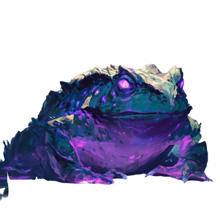 Eldritch Giant Toad Vinyl Car Decal Sticker – Waterproof & UV-Resistant 