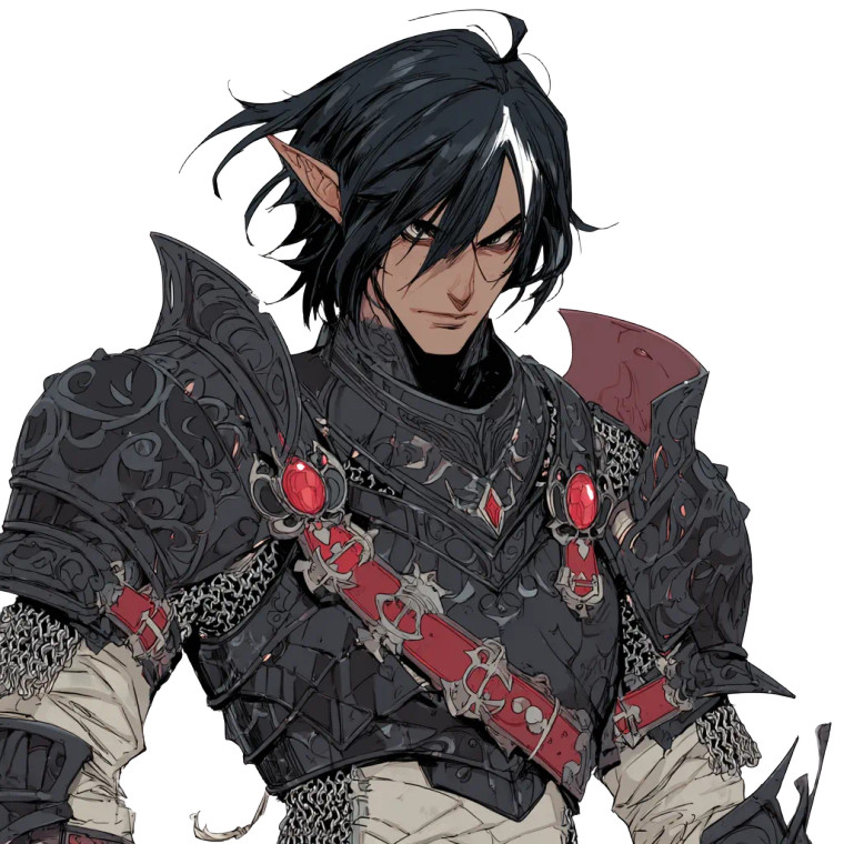 Dark Elf Knight V5 Vinyl Car Decal Sticker – Waterproof & UV-Resistant 