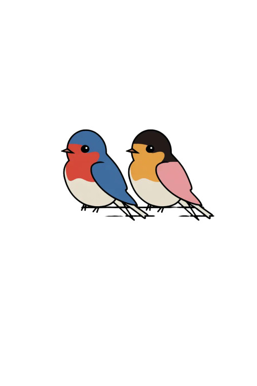 Abstract Colorful Bird Vinyl Car Decal Sticker – Waterproof & UV-Resistant 