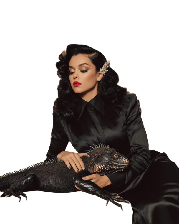 Retro Glamour Portrait V3 Vinyl Car Decal Sticker – Waterproof & UV-Resistant 