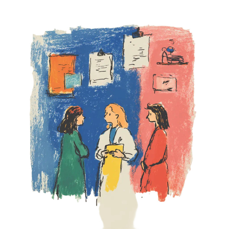 Doctor Women Discussion Vinyl Car Decal Sticker – Waterproof & UV-Resistant 