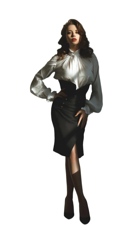 Elegant Wealthy Woman Vinyl Car Decal Sticker – Waterproof & UV-Resistant 