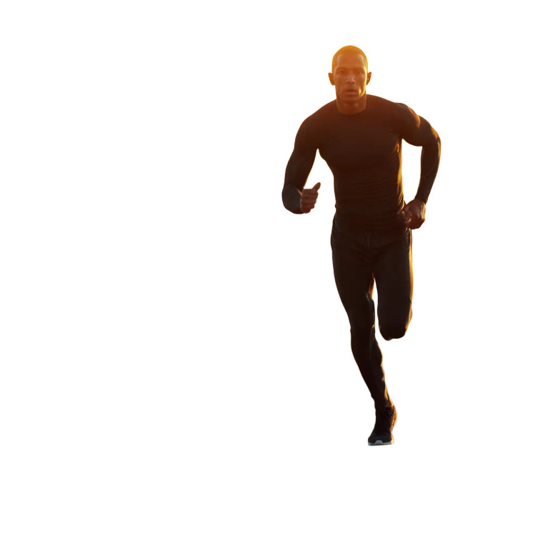 Sprinting Athlete V9 Vinyl Car Decal Sticker – Waterproof & UV-Resistant 