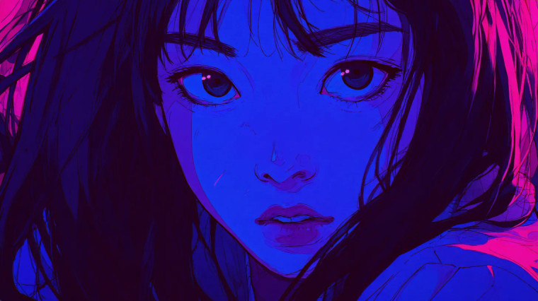 Korean Anime Woman V10 Vinyl Car Decal Sticker – Waterproof & UV-Resistant 