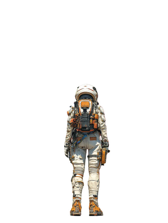 Astronaut Graffiti Scene Vinyl Car Decal Sticker – Waterproof & UV-Resistant 