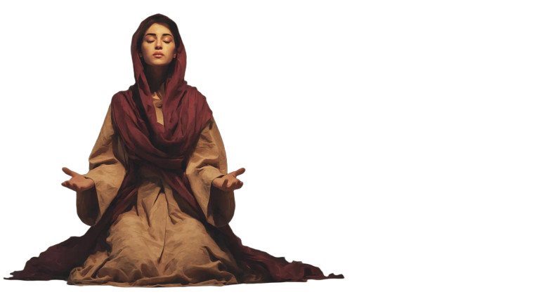 Praying Middle Eastern Woman Vinyl Car Decal Sticker – Waterproof & UV-Resistant  Praying Middle Eastern Woman Vinyl Car Decal Sticker – Waterproof & UV-Resistant