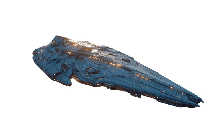 Futuristic Spaceship V6 Vinyl Car Decal Sticker – Waterproof & UV-Resistant 