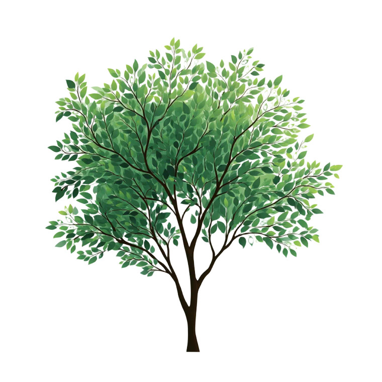 Green Tree Sticker Vinyl Car Decal Sticker – Waterproof & UV-Resistant 