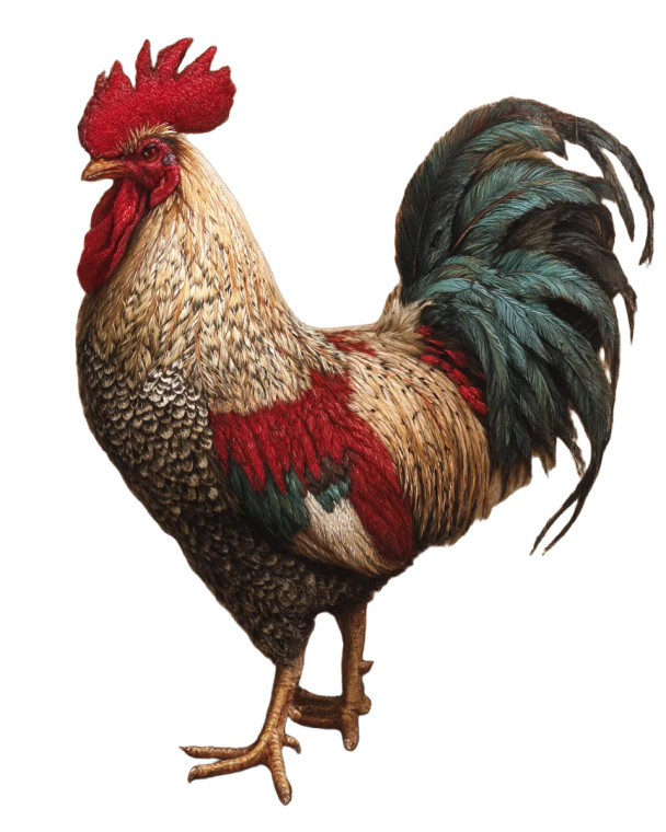 Vintage French Rooster Vinyl Car Decal Sticker – Waterproof & UV-Resistant 