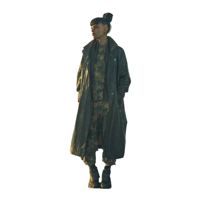 Futuristic Latina Warrior Vinyl Car Decal Sticker – Waterproof & UV-Resistant 