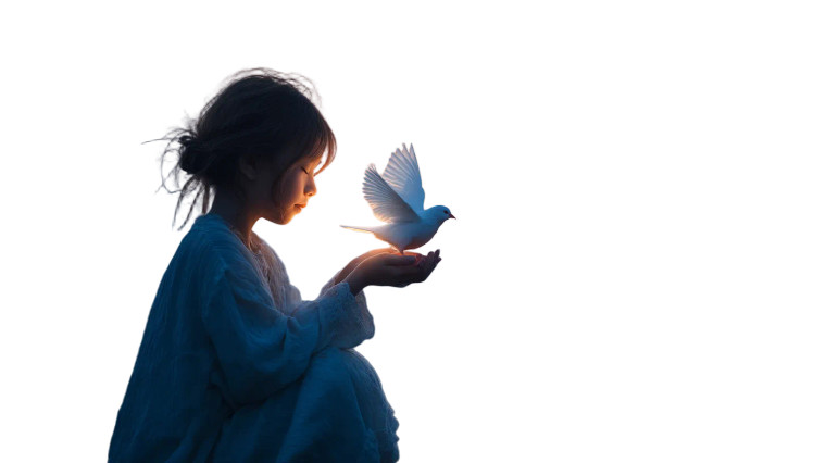 Glowing Bird Release Vinyl Car Decal Sticker – Waterproof & UV-Resistant 