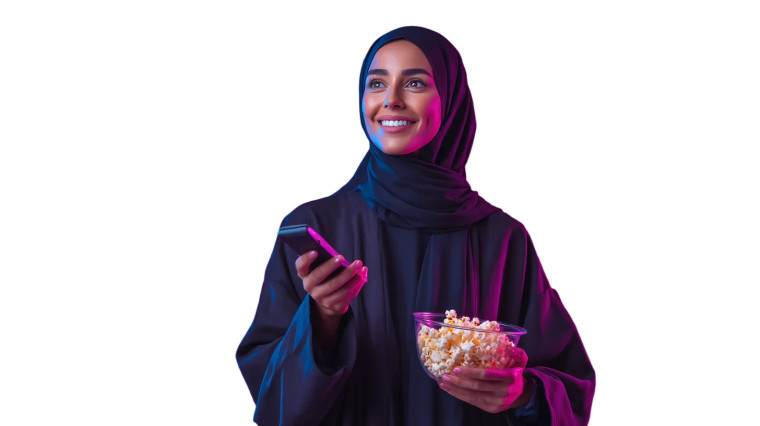 Smiling Saudi Woman Vinyl Car Decal Sticker – Waterproof & UV-Resistant 