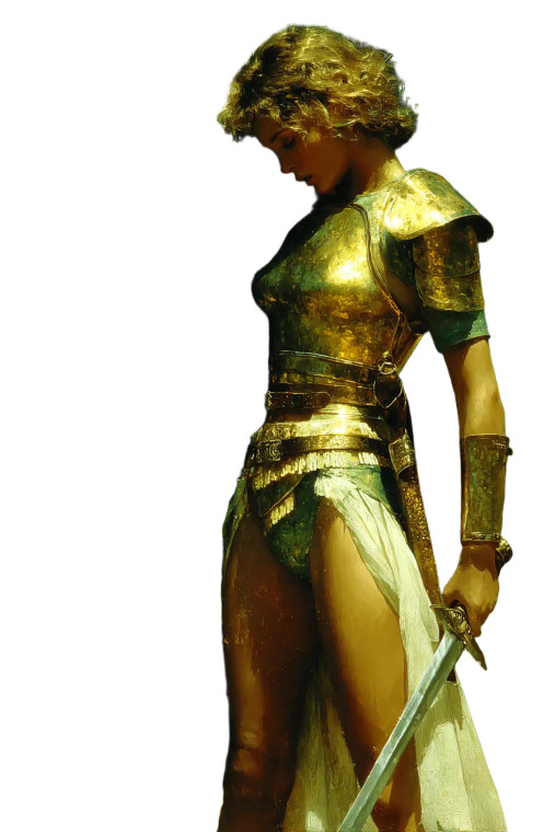 Barbarian Warlord Princess Vinyl Car Decal Sticker – Waterproof & UV-Resistant 