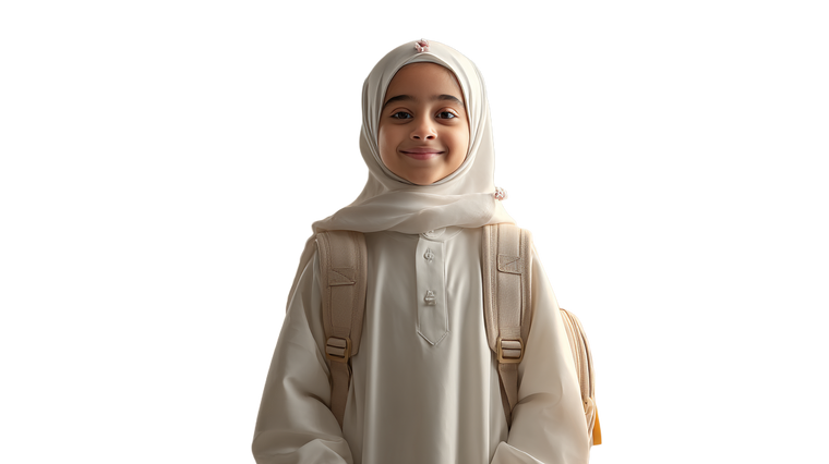 Smiling Saudi Girl Vinyl Car Decal Sticker – Waterproof & UV-Resistant 