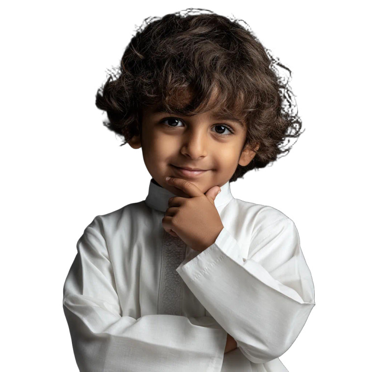 Emirati Boy Portrait Vinyl Car Decal Sticker – Waterproof & UV-Resistant 