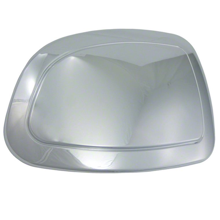 Enhance your ride with Chrome Plated Top Half Mirror Covers | Fits Driver and Passenger Side | Made of Durable ABS Plastic