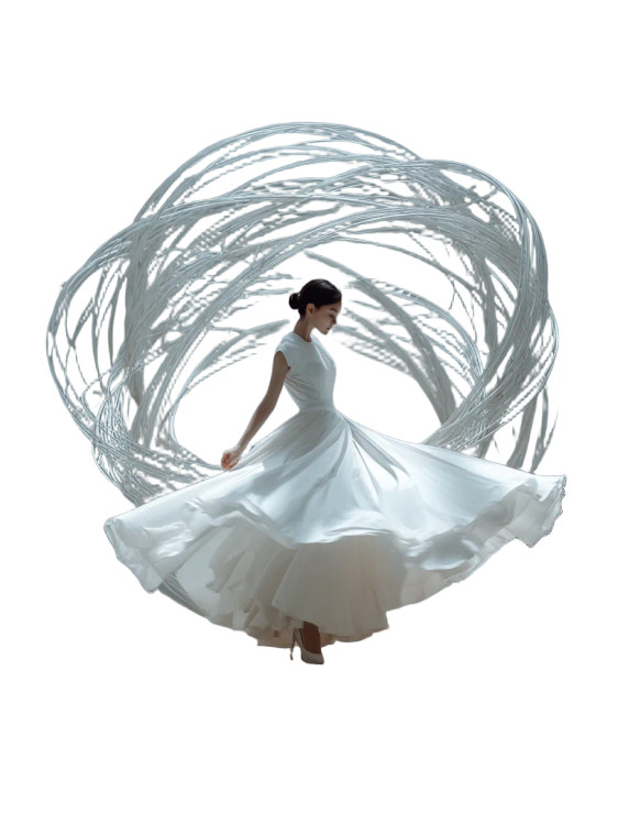 Dancing In White V3 Vinyl Car Decal Sticker – Waterproof & UV-Resistant 