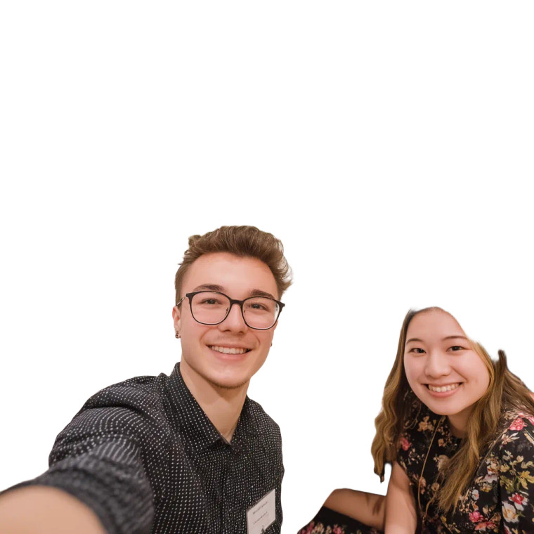 College Banquet Selfie Vinyl Car Decal Sticker – Waterproof & UV-Resistant 
