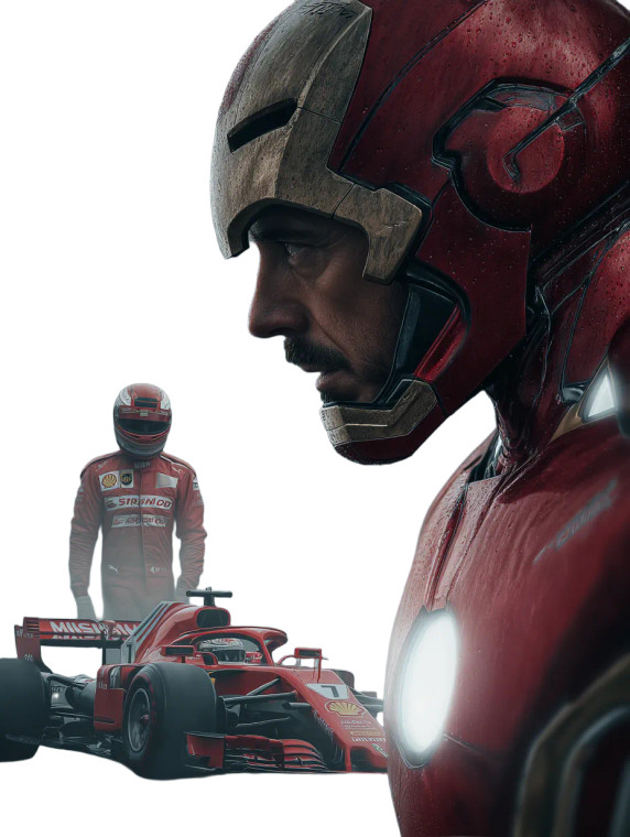 Iron Man Ad Vinyl Car Decal Sticker – Waterproof & UV-Resistant 