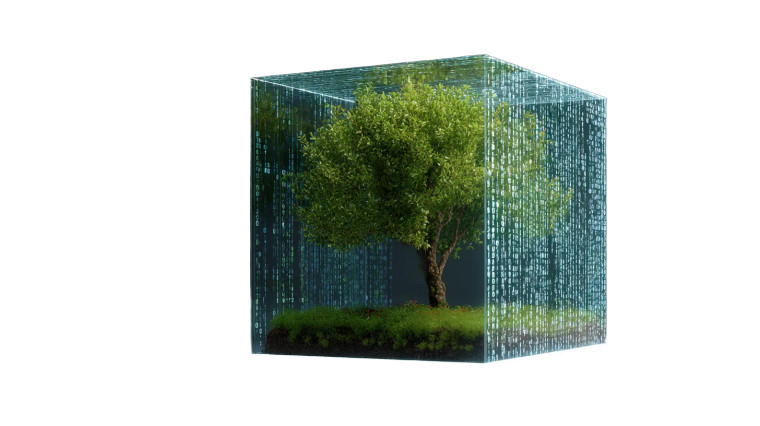 Digital Eco Tree Vinyl Car Decal Sticker – Waterproof & UV-Resistant 