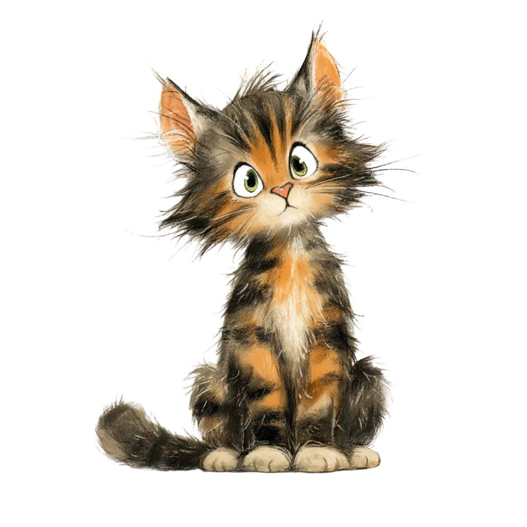 Cute Kitten V5 Vinyl Car Decal Sticker – Waterproof & UV-Resistant 