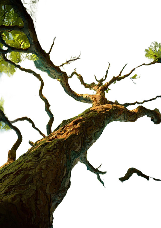 Joyful Green Tree Vinyl Car Decal Sticker – Waterproof & UV-Resistant 