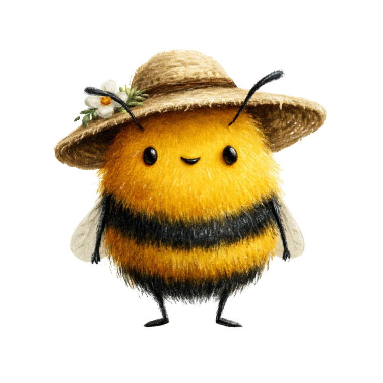 Cute Kawaii Bee Vinyl Car Decal Sticker – Waterproof & UV-Resistant 