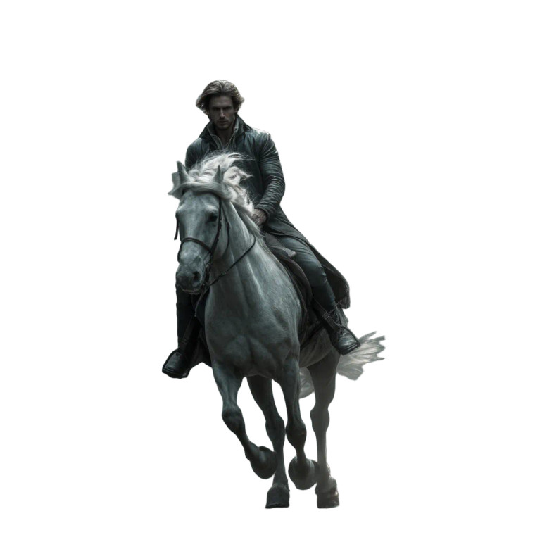 Rider On Stallion Vinyl Car Decal Sticker – Waterproof & UV-Resistant 