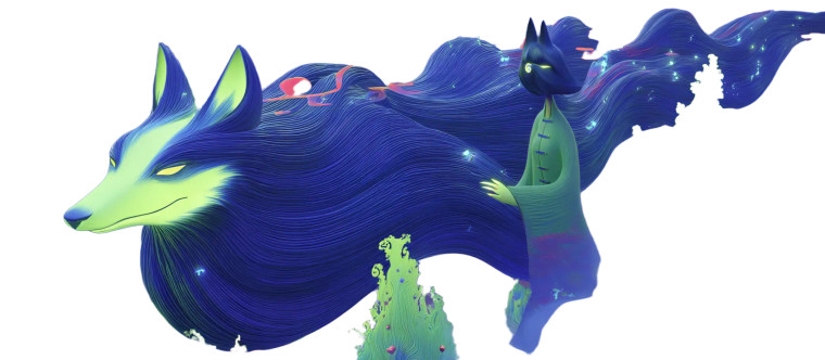 Mythical Fox Spirit V2 Vinyl Car Decal Sticker – Waterproof & UV-Resistant 