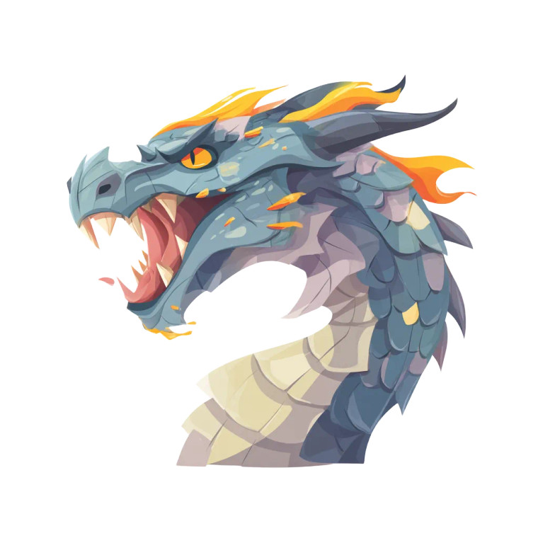 Fire-Breathing Dragon V4 Vinyl Car Decal Sticker – Waterproof & UV-Resistant 