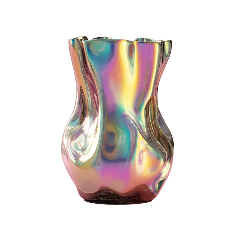 Abstract Metallic Vase Vinyl Car Decal Sticker – Waterproof & UV-Resistant 