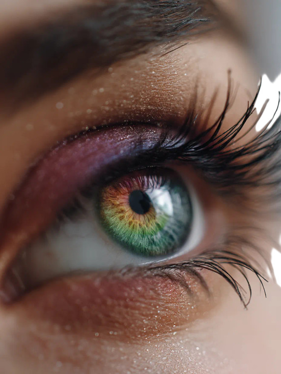 Rainbow-Colored Eye Vinyl Car Decal Sticker – Waterproof & UV-Resistant 