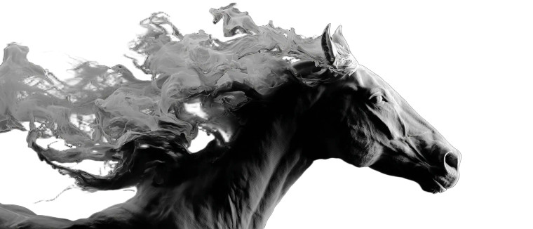 Abstract Horse Emotion Vinyl Car Decal Sticker – Waterproof & UV-Resistant 