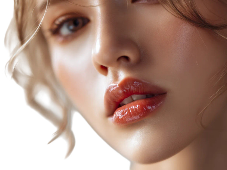 Glamorous Lip Portrait Vinyl Car Decal Sticker – Waterproof & UV-Resistant 