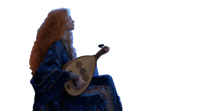 Mystical Folk Singer Vinyl Car Decal Sticker – Waterproof & UV-Resistant 