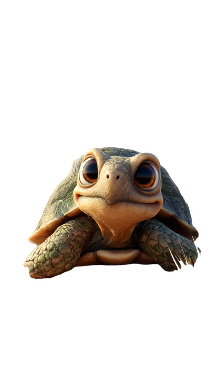 Desert Tortoise Smile Vinyl Car Decal Sticker – Waterproof & UV-Resistant 