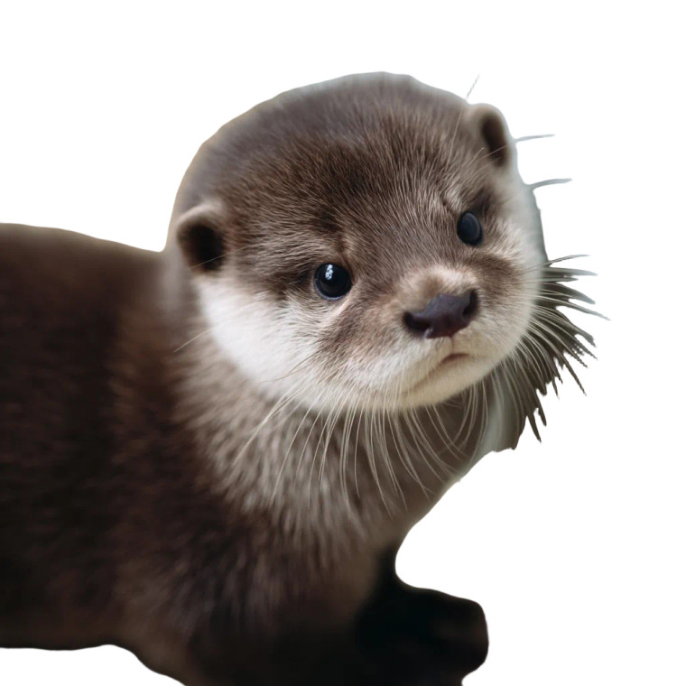 Adorable Baby Otter Vinyl Car Decal Sticker – Waterproof & UV-Resistant 