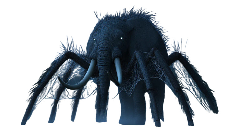 Elephant-Spider Hybrid Vinyl Car Decal Sticker – Waterproof & UV-Resistant 