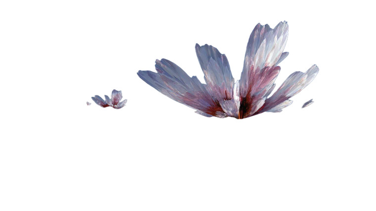 Floating Crystal-Flower Vinyl Car Decal Sticker – Waterproof & UV-Resistant 