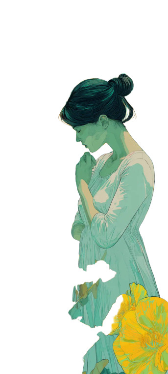 Surreal Field Woman V2 Vinyl Car Decal Sticker – Waterproof & UV-Resistant 