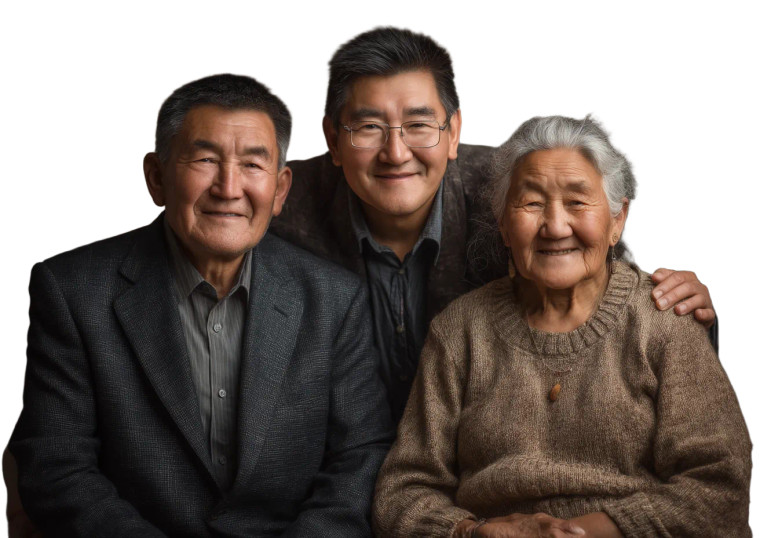 Mongolian Family Portrait V4 Vinyl Car Decal Sticker – Waterproof & UV-Resistant 