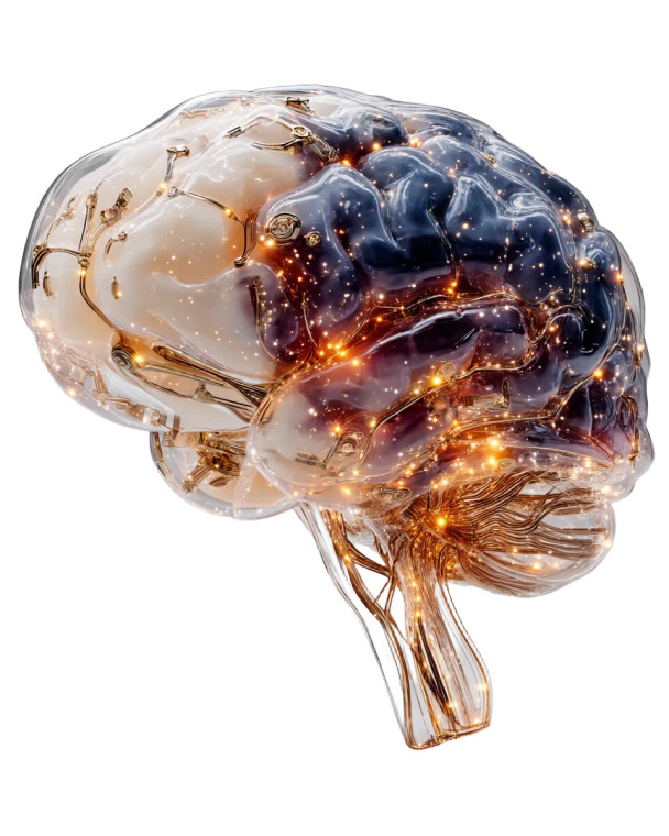 Cybernetic Brain Vinyl Car Decal Sticker – Waterproof & UV-Resistant 