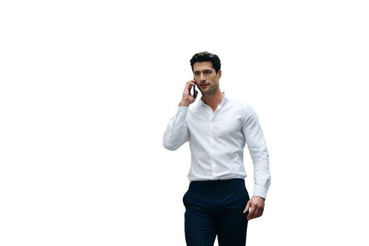 Young Professional Walking Vinyl Car Decal Sticker – Waterproof & UV-Resistant 