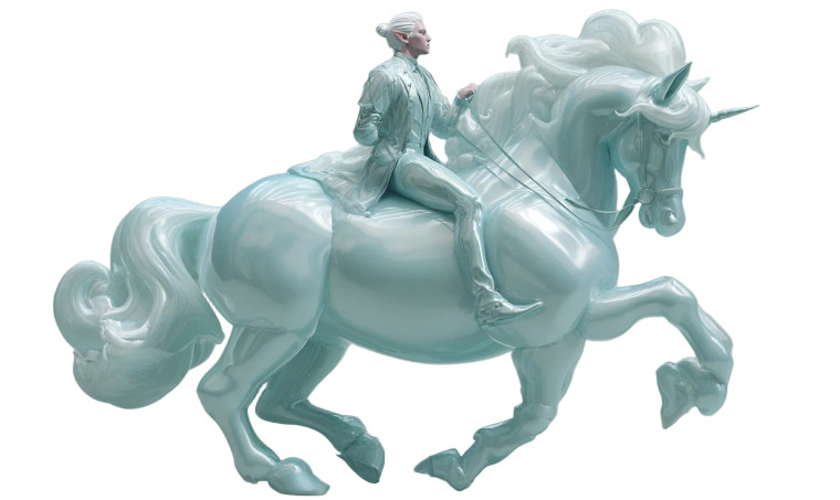 Elf Prince Riding Vinyl Car Decal Sticker – Waterproof & UV-Resistant 