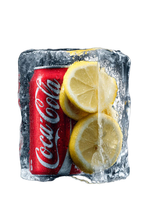 Coke Ice Cube Vinyl Car Decal Sticker – Waterproof & UV-Resistant 