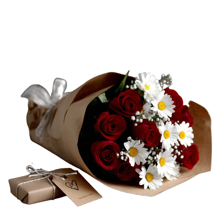 Bouquet Of Roses V4 Vinyl Car Decal Sticker – Waterproof & UV-Resistant 