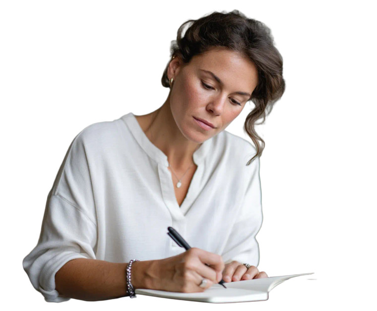 Female Author Photographer Vinyl Car Decal Sticker – Waterproof & UV-Resistant 