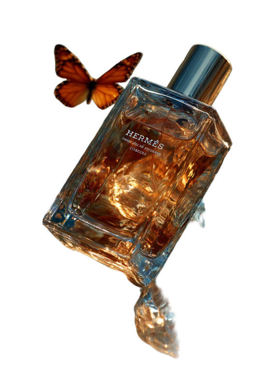 Hermès Perfume Ad Vinyl Car Decal Sticker – Waterproof & UV-Resistant 