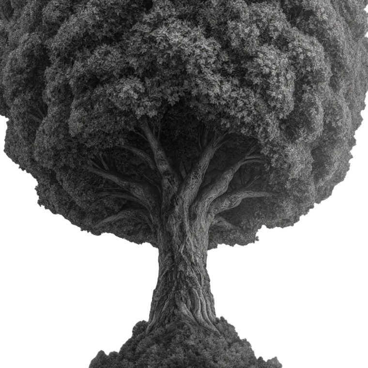 Dark Fantasy Tree Vinyl Car Decal Sticker – Waterproof & UV-Resistant 